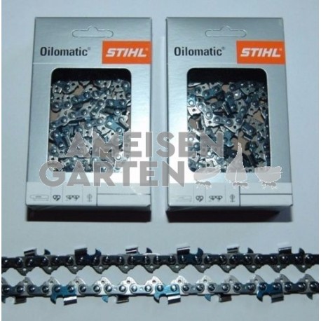 2x Stihl RM Saw Chain 45 cm 1,5 mm 3/8" SEMI CHISEL 64 Drive Links